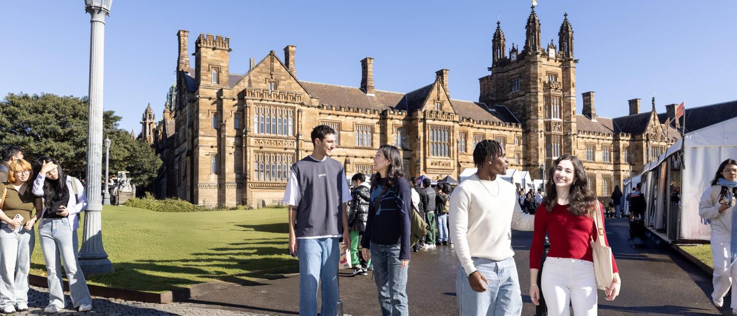 Students on campus